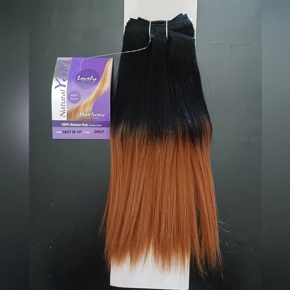 Lovely Collection Natural Yaki Human Hair Extensions Bundle Remy Touch 1…